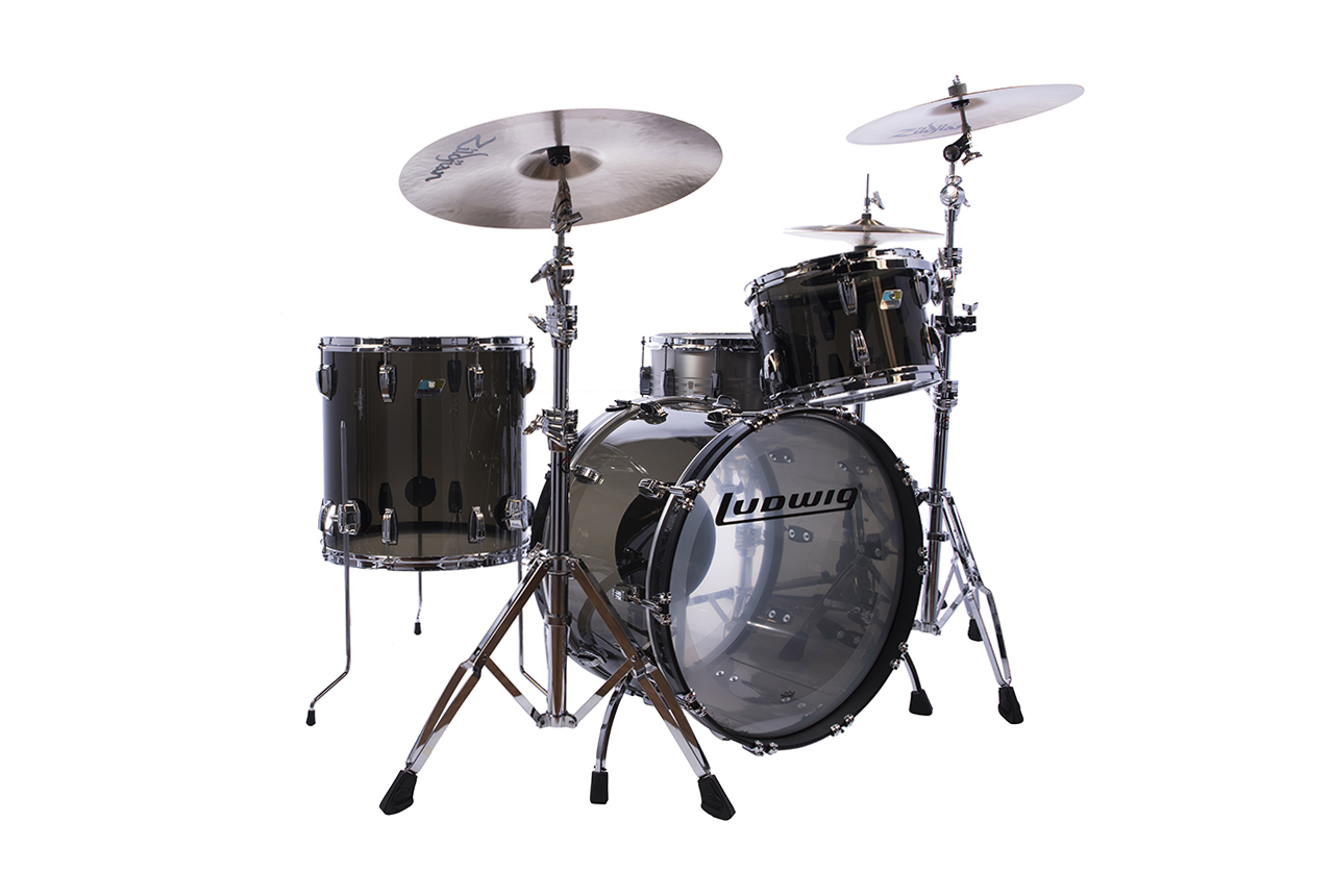 ludwig vistalite drum set