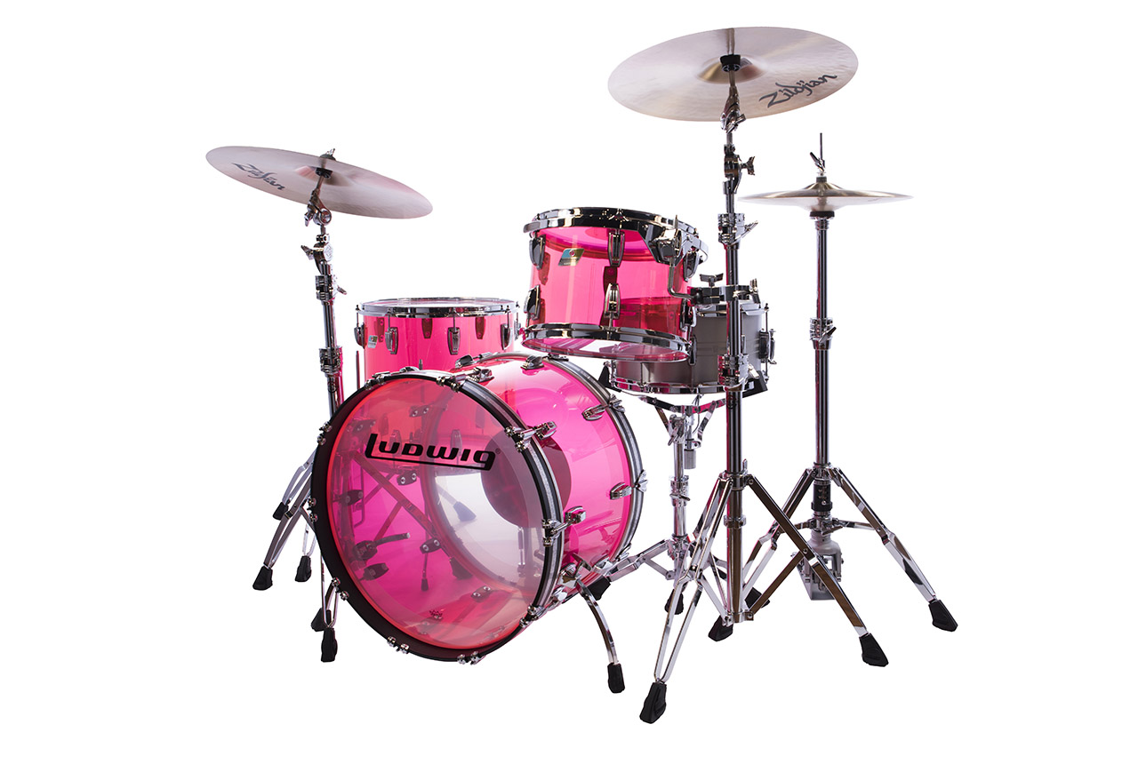 ludwig pink vistalite